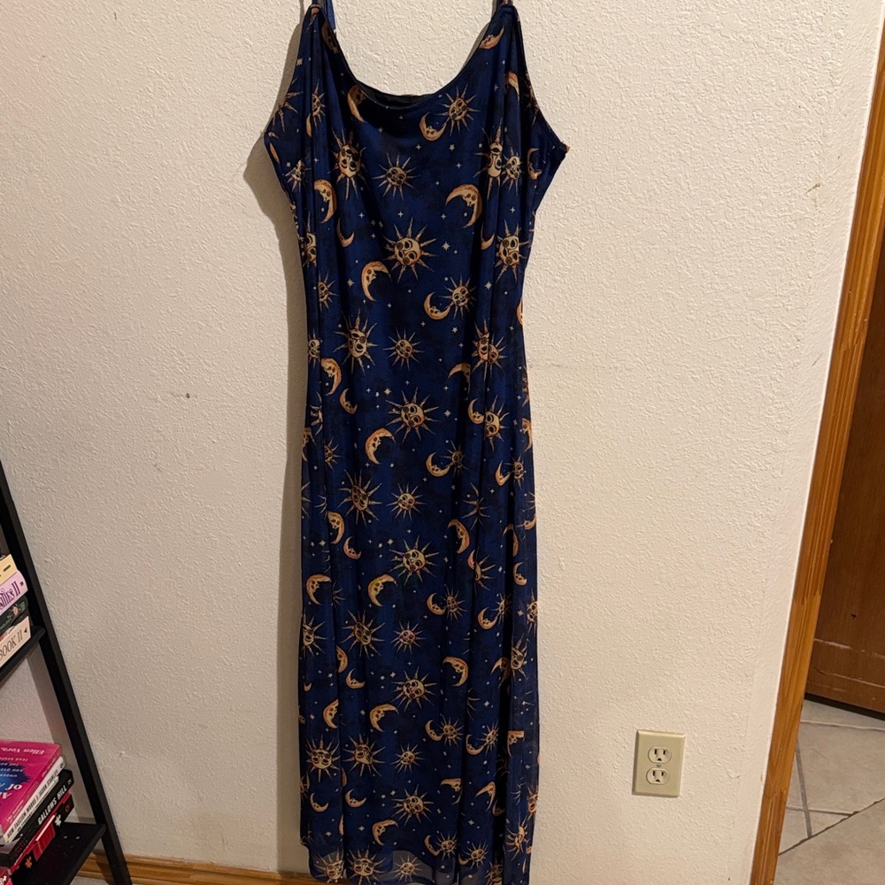 Hot Topic Cosmic Aura  Celestial Print Maxi Dress